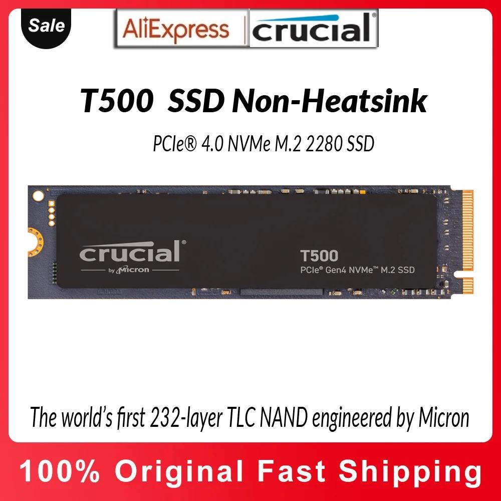 Crucial T500 PCIE Gen4 NVMe M.2  ̹ SSD, ִ 7300 MB/s, Ʈ  ũž ȣȯ, 1mo  CC  